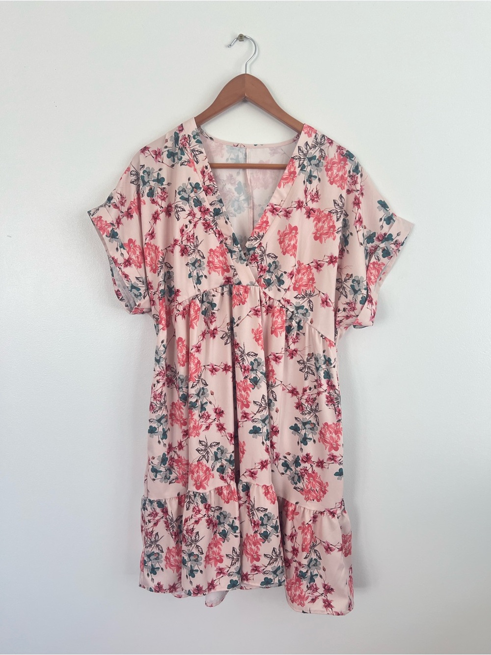 SHEIN Lune Plus Size Casual Floral Print Dress